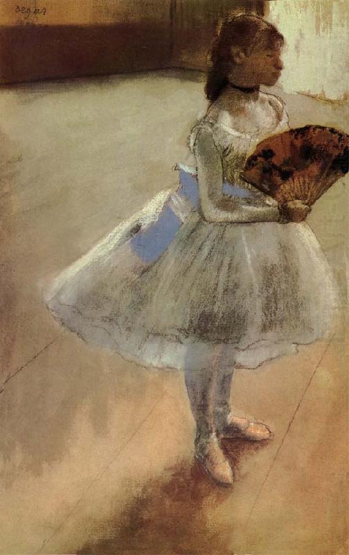 Edgar Degas The actress holding fan china oil painting image